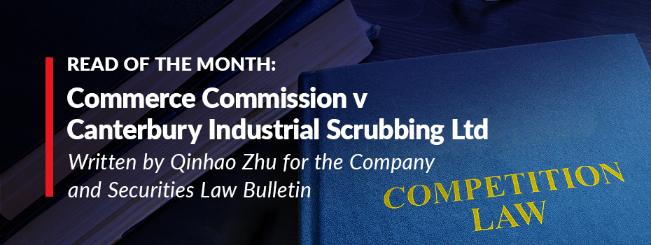 Headnote: Commerce Commission v Canterbury Industrial Scrubbing Ltd